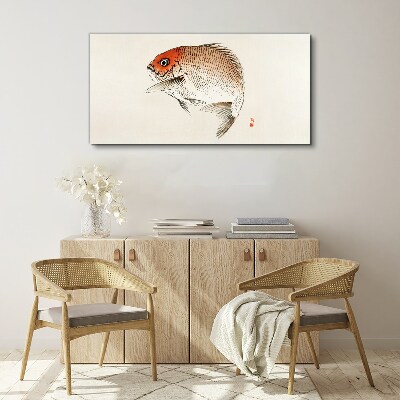 Fish in delicate shades Canvas wall art