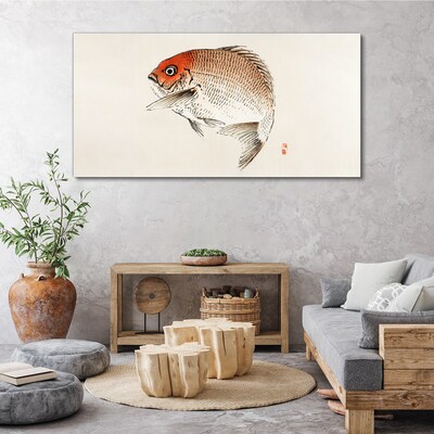 Fish in delicate shades Canvas wall art