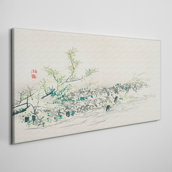 The peace of nature in delicate colors Print on canvas