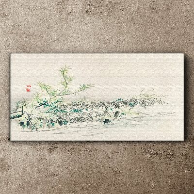 The peace of nature in delicate colors Print on canvas