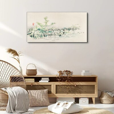 The peace of nature in delicate colors Print on canvas