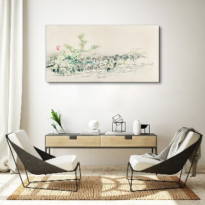 The peace of nature in delicate colors Print on canvas