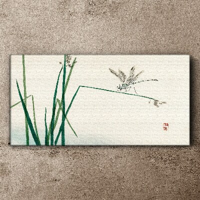 The delicacy of nature with a butterfly Canvas wall art
