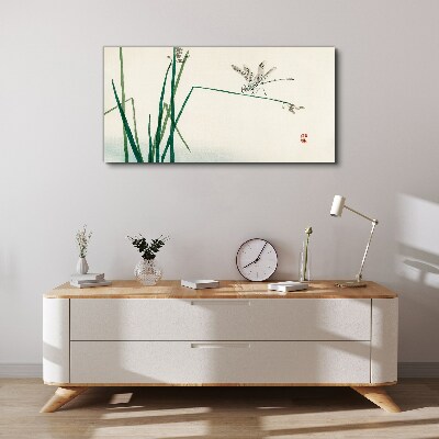 The delicacy of nature with a butterfly Canvas wall art