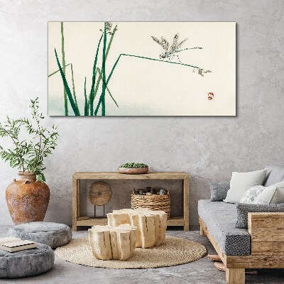 The delicacy of nature with a butterfly Canvas wall art