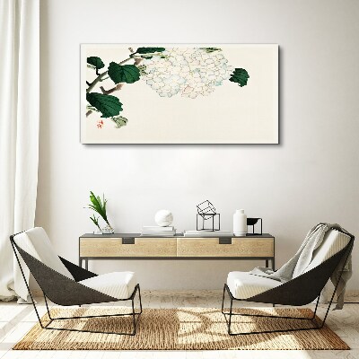 Floral arrangement with leaves Canvas wall art
