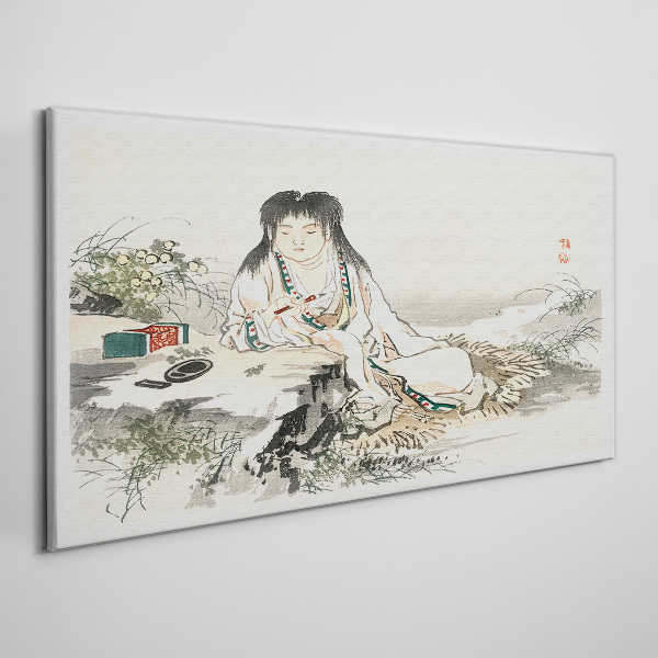 Peace by the river Print on canvas