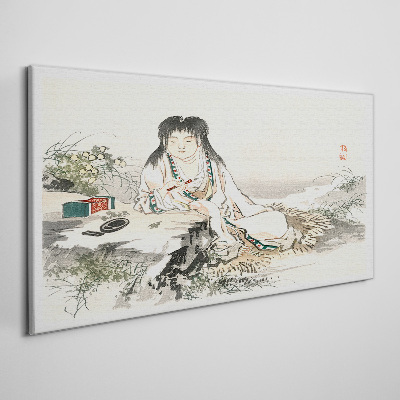 Peace by the river Print on canvas