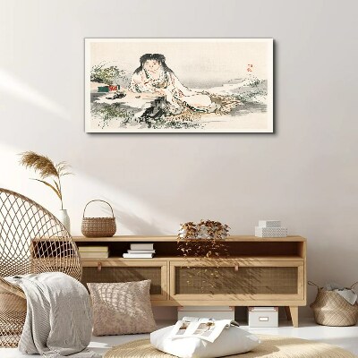 Peace by the river Print on canvas