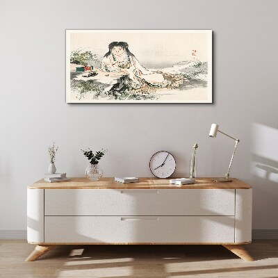 Peace by the river Print on canvas
