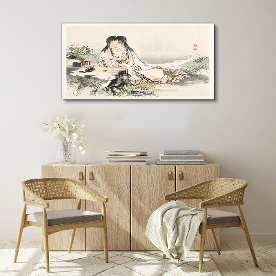 Peace by the river Print on canvas