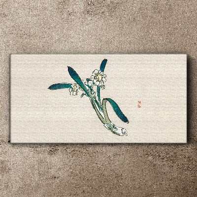 Flowers in the wind Canvas wall art