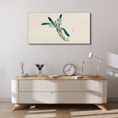 Flowers in the wind Canvas wall art