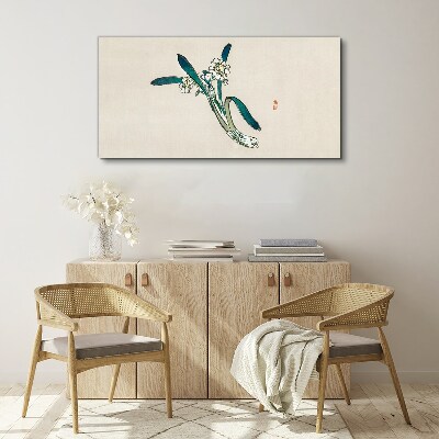 Flowers in the wind Canvas wall art