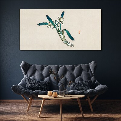 Flowers in the wind Canvas wall art