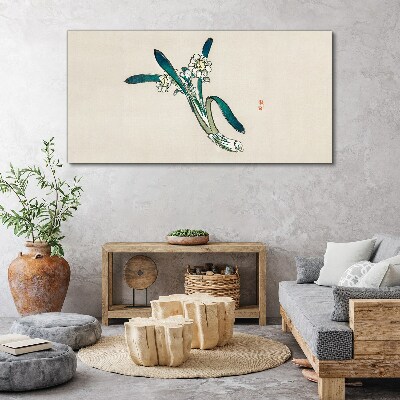 Flowers in the wind Canvas wall art