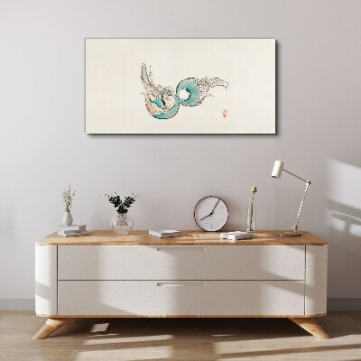 Japanese Fish Illustration Canvas wall art