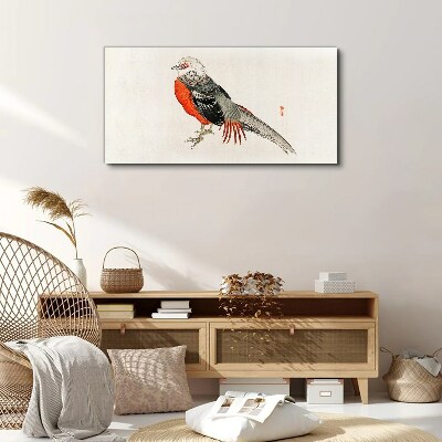 A live bird in the colors of nature Print on canvas