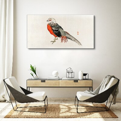 A live bird in the colors of nature Print on canvas