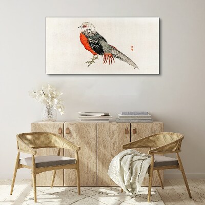A live bird in the colors of nature Print on canvas