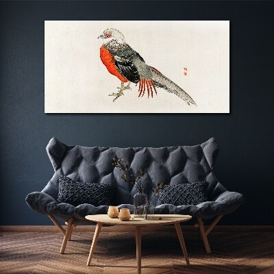 A live bird in the colors of nature Print on canvas