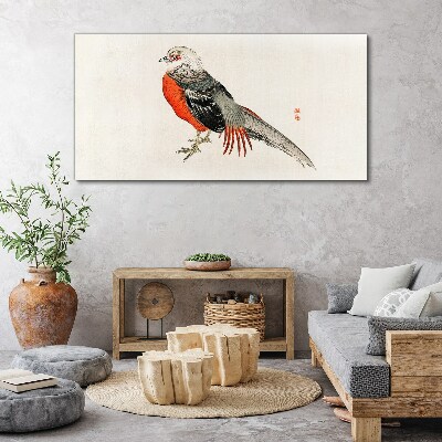 A live bird in the colors of nature Print on canvas