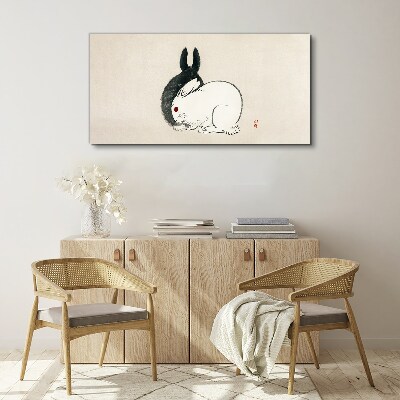 Animal rabbit rabbit Canvas Wall art