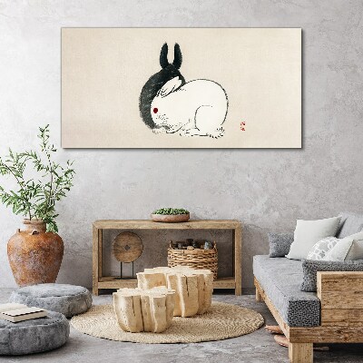 Animal rabbit rabbit Canvas Wall art