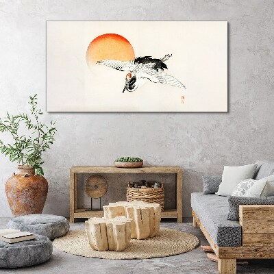 Animal bird sun Canvas Wall art