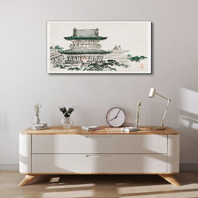 Asian traditional buildings Canvas Wall art