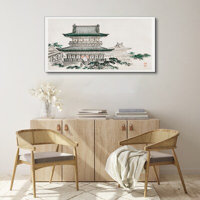 Asian traditional buildings Canvas Wall art