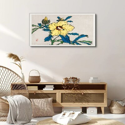 Japanese-style floral arrangement Canvas wall art