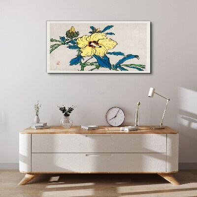Japanese-style floral arrangement Canvas wall art