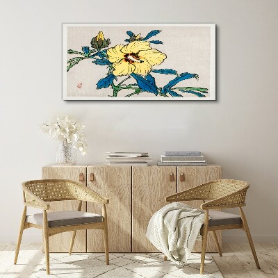 Japanese-style floral arrangement Canvas wall art