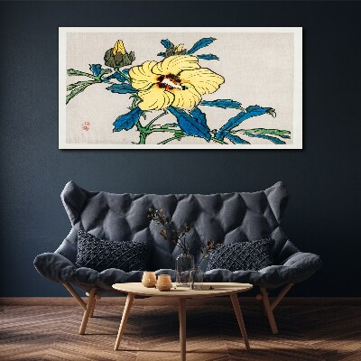 Japanese-style floral arrangement Canvas wall art