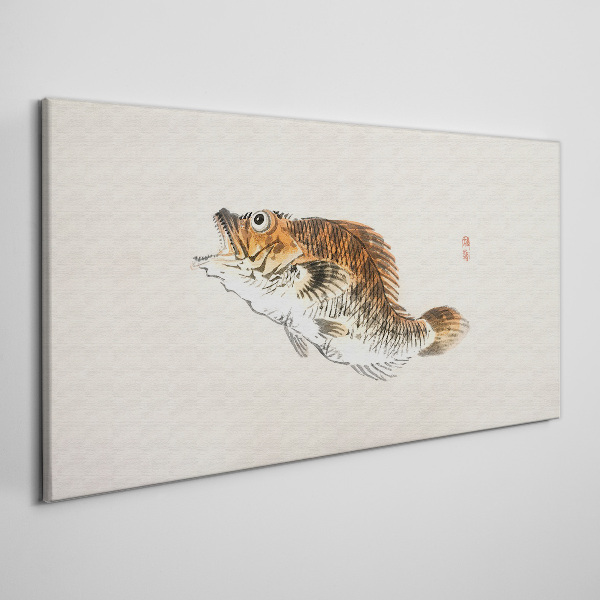 Fish elegance in delicate shades Print on canvas
