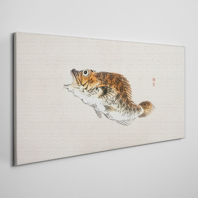 Fish elegance in delicate shades Print on canvas