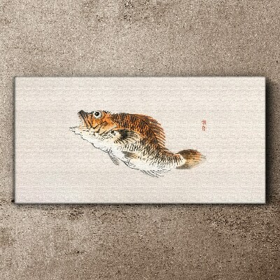 Fish elegance in delicate shades Print on canvas