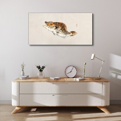 Fish elegance in delicate shades Print on canvas
