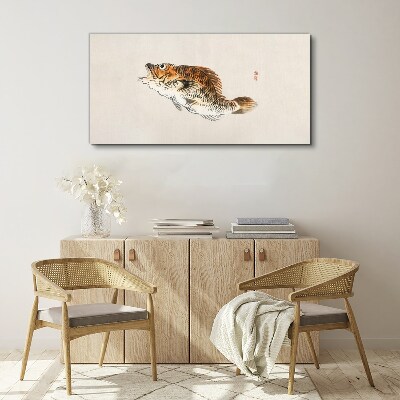 Fish elegance in delicate shades Print on canvas