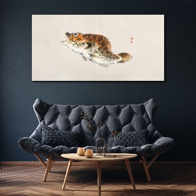Fish elegance in delicate shades Print on canvas