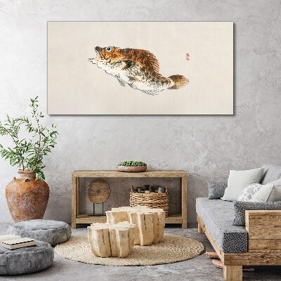 Fish elegance in delicate shades Print on canvas