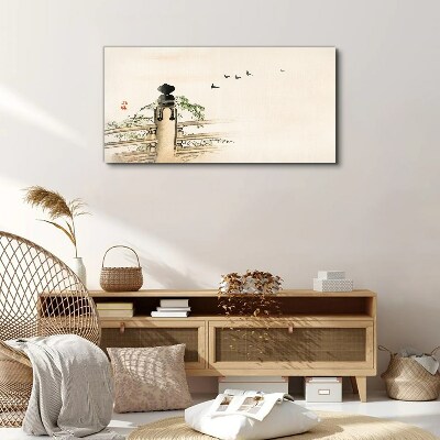 Peace among the birds Print on canvas