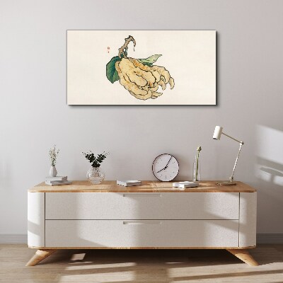 Lemon tree on white background Print on canvas