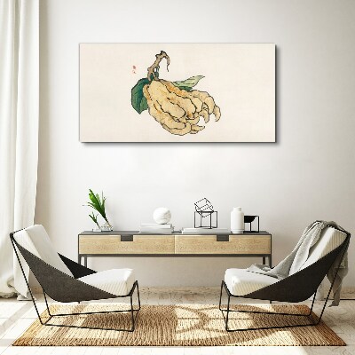 Lemon tree on white background Print on canvas