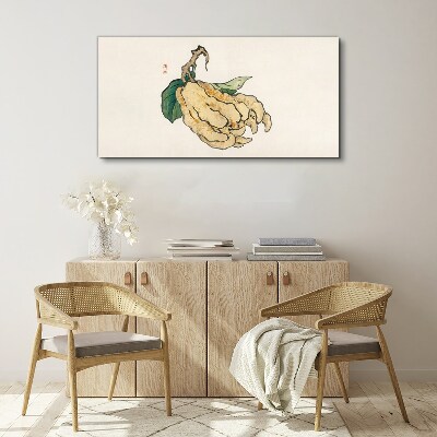Lemon tree on white background Print on canvas