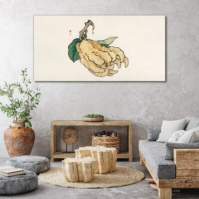 Lemon tree on white background Print on canvas