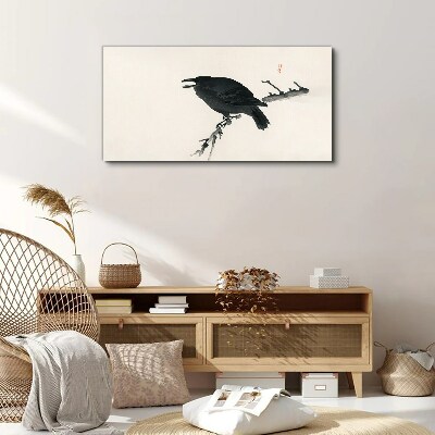 Bird crow Canvas Wall art