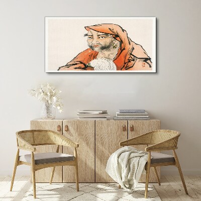 Abstraction man Canvas Wall art