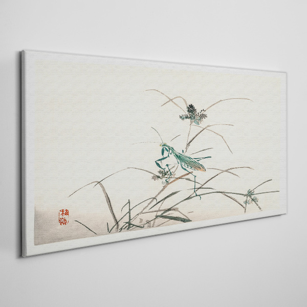 Butterfly on the grass Print on canvas